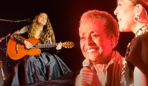 Susana Baca canta con Natalia Lafourcade y la ovacionan al dedicar ‘Hasta la raíz’ a víctimas de protestas Susana Baca canta con Natalia Lafourcade y la ovacionan al dedicar ‘Hasta la raíz’ a víctimas de protestas