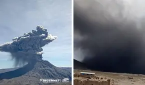 Cenizas y humo negro del volcán Ubinas llegaron hasta Arequipa