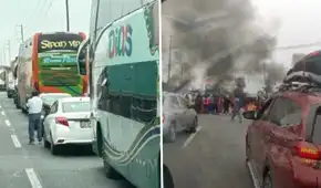 Chancay: bloquean la Panamericana Norte y exigen culminar obras de agua y desagüe en Pampa Libre