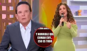 Periodista mexicano vuelve a despreciar plato de cuy y enfrenta a reportero: "Es asqueroso que lo coman"