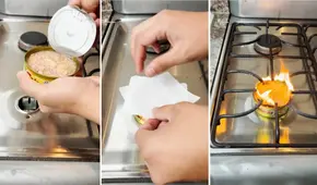 ¿Te quedaste sin gas y necesitas calentar tus alimentos? Hazlo con una lata de atún