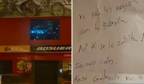 "Veremos quién te cuida las 24 horas": extorsionadores exigen S/20.000 a empresario para no matarlo
