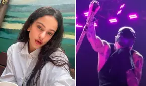 Rauw Alejandro canta tema que le dedicó a Rosalía y llora en concierto