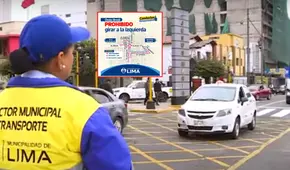 ¿Cuáles son las vías alternas tras prohibición de la MML de girar a la izquierda en el óvalo Brasil?