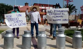 Ganaderos se movilizarán exigiendo cumplir ley que establece obligatoriedad en uso de leche fresca