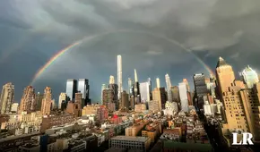 Captan doble arcoíris en Nueva York a 22 años del atentado del 11S y conmueve a todo EE. UU.