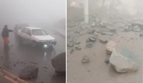 Pasamayito: reportan nuevo deslizamiento de rocas en vía