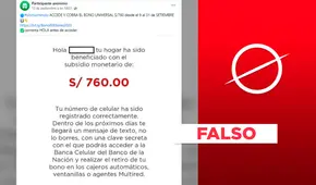 No, el "Bono Universal S/760" no se está entregando en septiembre del 2023