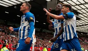 ¡Dio el golpe! Brighton ganó 3-1 a Manchester United en Old Trafford y pelea por la Premier League