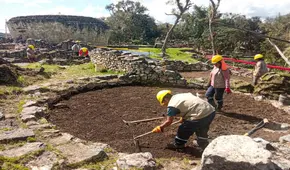 Amazonas: trabajos del drenaje e impermeabilización tiene un avance de 68% en Kuélap
