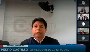 Pedro Castillo: "Nunca he liderado y tampoco he sido parte de una organización criminal"