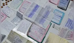 Penal Castro Castro: hallan cuadernos con números telefónicos que estarían vinculados a extorsión