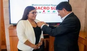 Rohel Sánchez y Gilia Gutiérrez y uno de sus proveedores favoritos