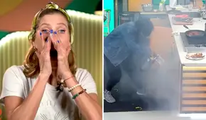 Leslie Stewart casi incendia horno en 'El gran chef': producción evitó que incidente pase a mayores
