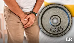 Hombre sufre grave lesión tras intentar levantar con el pene una pesa de 2,5 kilos