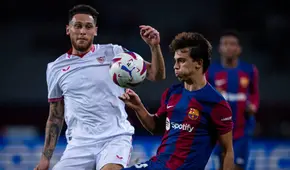 ¡Con los justo! FC Barcelona derrotó 1-0 a Sevilla y toma la punta por LaLiga de España