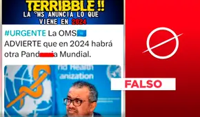 La OMS no anunció que en 2024 habrá “otra pandemia”: no hay registro oficial