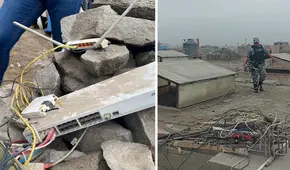SJL: retiran antenas de internet en los alrededores de penales Lurigancho y Castro Castro