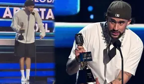 Bad Bunny recibe premio Billboard con collar de 7,5 millones de dólares, pero en medias: ¿qué pasó?