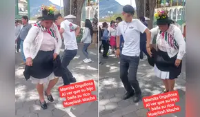 Joven llega a su pueblo en Huancavelica para bailar con su madre: “No olvidó sus raíces”