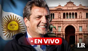 Sergio Massa EN VIVO: candidato oficialista pasa a la segunda vuelta con Javier Milei