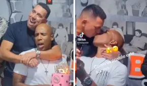 El 'Conejo' Rebosio celebra sus 47 años dándole un beso al 'Cuto' Guadalupe: "Todo fluyó"