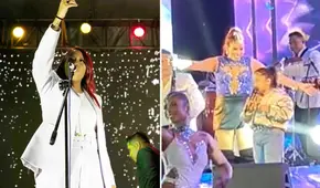 Azucena Calvay presentó a su 'hermanita' menor en concierto y cantaron juntas: “Bonita voz”