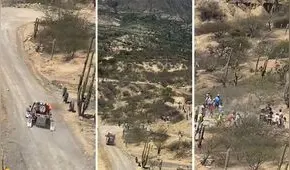 Vehículo Joyner de William Yangali se incendiaba en Caminos del Inca y espectadores apagan fuego