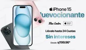 iPhone 15 llega al Perú: primero en Mac Center