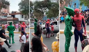 Hombre disfrazado de Spiderman salva a niño de ser atropellado: ¿usó su poder arácnido?