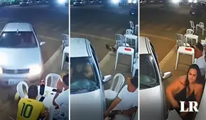 Arrestan a mujer que atropelló a su novio por irse a beber a un bar con sus amigos