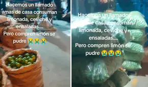 Comerciante pide a amas de casa que compren su limón para que no se le pudra: “Ya está barato”
