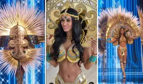 ¡Imponente! Camila Escribens deslumbró con traje inca en preliminar del Miss Universo: revive su pasarela