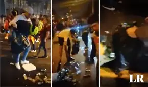 Hinchas de la Vinotinto se hacen virales por limpiar los exteriores del hotel Westin tras 'banderazo'