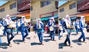 Comparsa de morenada en Juliaca sorprende con trajes de jeques árabes: “Bloque Dubai”