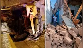 Cercado de Lima: combi con más de S/30.000 en papeletas chocó contra una vivienda