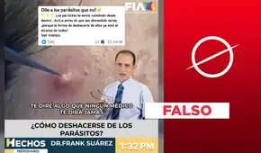 Es falso el supuesto video de Frank Suárez promoviendo productos antiparasitarios Es falso el supuesto video de Frank Suárez promoviendo productos antiparasitarios