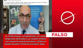 No, el doctor Elmer Huerta no ofrece un medicamento para "normalizar la presión arterial" No, el doctor Elmer Huerta no ofrece un medicamento para "normalizar la presión arterial"