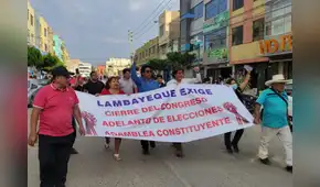 Convocan a marcha contra la Fiscalía y el Congreso en Chiclayo