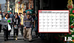 Feriado por Navidad: ¿cuándo caen los últimos días libres del año 2023?