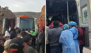 Choque entre bus y tráiler en vía Arequipa-Juliaca deja 3 fallecidos y 41 heridos Choque entre bus y tráiler en vía Arequipa-Juliaca deja 3 fallecidos y 41 heridos