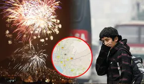 Lima registra alta contaminación del aire por pirotécnicos: estos son los 8 distritos más afectados