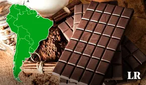¿Cuáles son los países de SUDAMÉRICA donde se exporta más chocolate peruano?