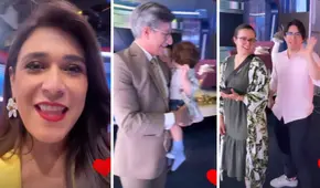 Federico Salazar recibe visita de su hijo, su nuera y su nieto en América TV y esta fue su reacción