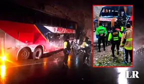 Carretera Central: choque de bus contra cerro deja 1 muerto y 28 heridos