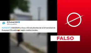 No han asesinado a "50 estudiantes de la Universidad de Guayaquil", como afirma viral No han asesinado a "50 estudiantes de la Universidad de Guayaquil", como afirma viral