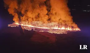 Las sorprendentes imágenes de una nueva erupción volcánica en Islandia: lava obligó evacuación