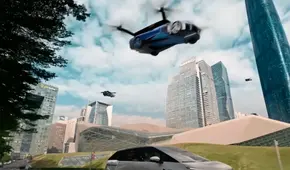 El auto volador existe: tiene 4 hélices ocultas que lo hacen despegar y evitar el tráfico
