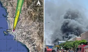 Incendio en Cercado de Lima: contaminación del aire afectaría hasta 5 distritos, alerta Senamhi Incendio en Cercado de Lima: contaminación del aire afectaría hasta 5 distritos, alerta Senamhi
