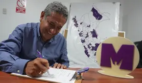 Mesías Guevara fue presentado como nuevo militante del Partido Morado